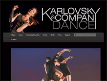 Tablet Screenshot of karlovskydance.org